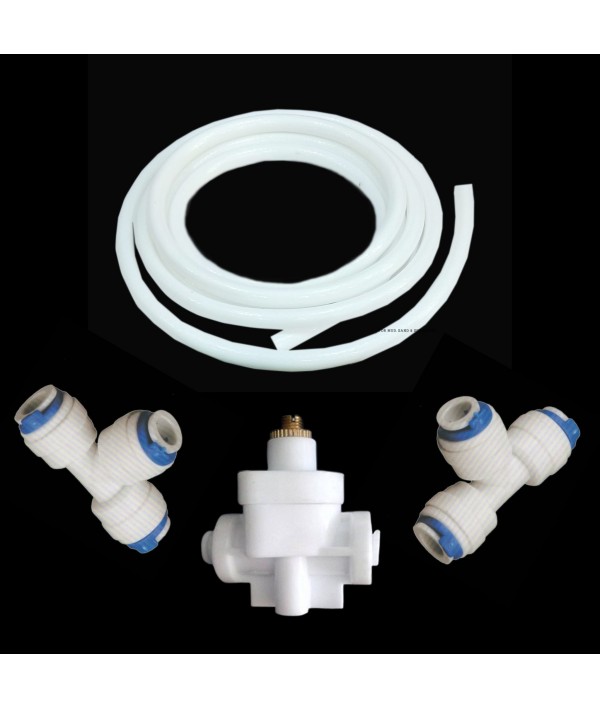 Wellon Tds Adjuster/Controller Kit for Ro Water Purifier [ Tds Controller, 2 Tee Connectors & 3 Meters Pipe ], Activated Carbon, White